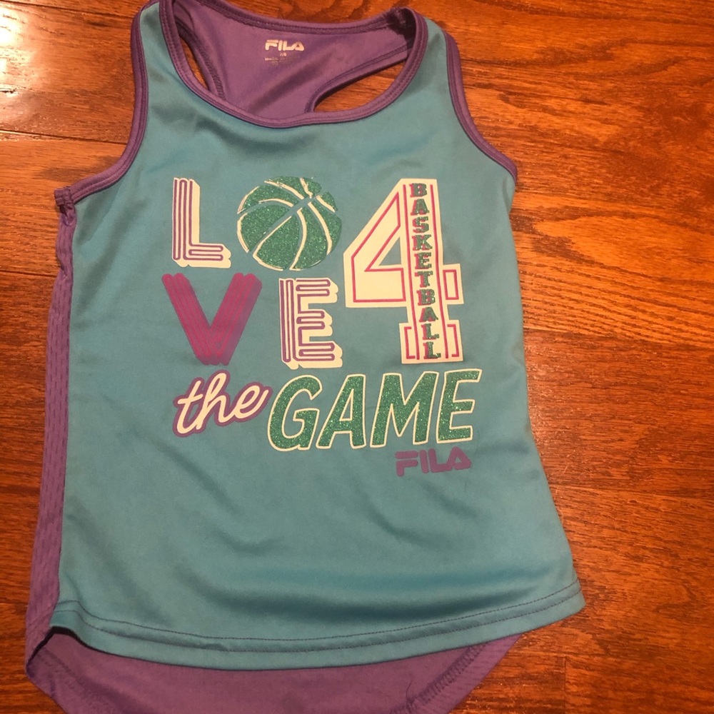 Girls sporty basketball tank